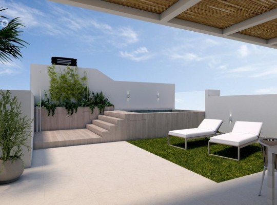 Terraced houses near the beach in Torre de La Horadada