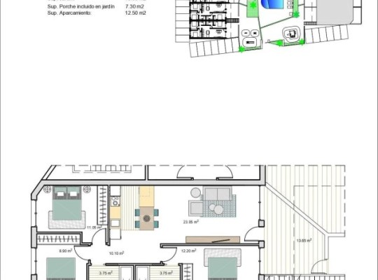 Torre Pacheco (Roldán), Bungalow #RD-N7955