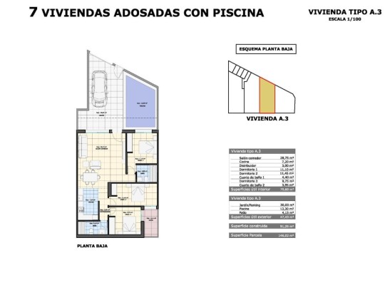 Pilar de La Horadada (pueblo), Bungalow #CQ-00-31391