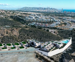 Řadové domy s výhledem na moře, Finestrat - Benidorm
