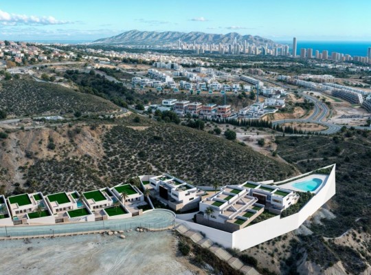 Řadové domy s výhledem na moře, Finestrat - Benidorm