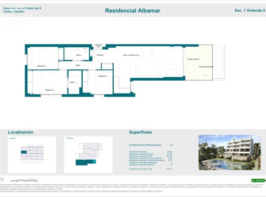 Luxusní apartmán na prodej první linie Denia