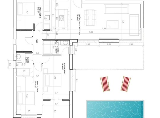 Hondón de las Nieves (Urbaniz La Montañosa), Villa #RD-N9354