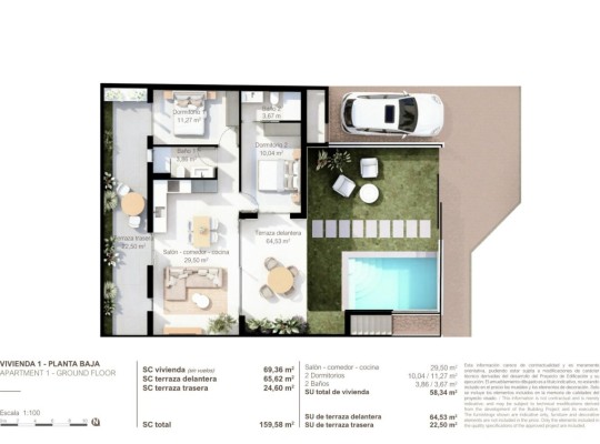 San Pedro del Pinatar (Lo Pagan), Bungalow #RD-N9193