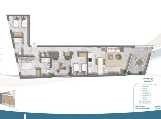 San Pedro del Pinatar (Playa Villananitos), Apartment #CQ-00-80798