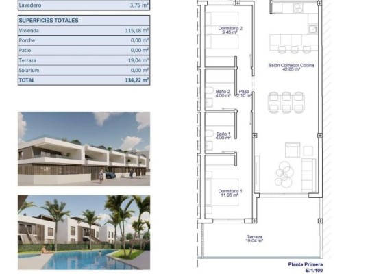 Apartment Pilar de La Horadada (pueblo) #RD-N9607