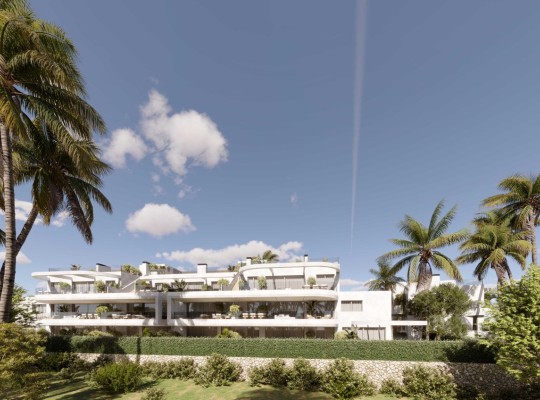 Moderní byty od 2kk až do 5kk, s velkými terasami a vyhřívaným bazenem, Estepona