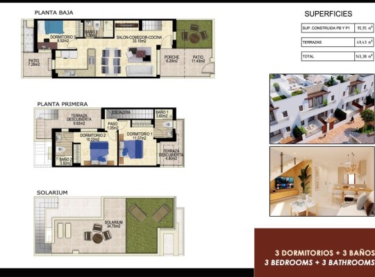 Orihuela Costa (Vistabella golf), Townhouse #CQ-00-21603