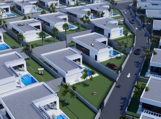 Fantastic villas with pool and solarium next to La Finca golf course