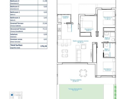 Pilar de La Horadada (Playa de las Higuericas), Apartment #RD-N8808