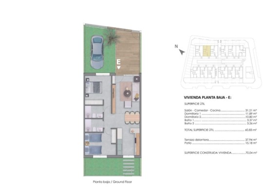 Pilar de La Horadada (pueblo), Bungalow #CQ-00-97708