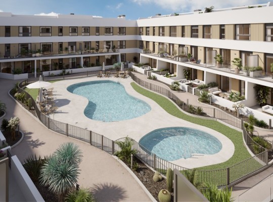 Nové luxusní apartmány v 1. linii u pláže, Corralejo, Fuerteventura