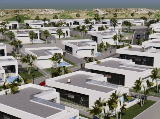 Fantastic villas with pool and solarium next to La Finca golf course