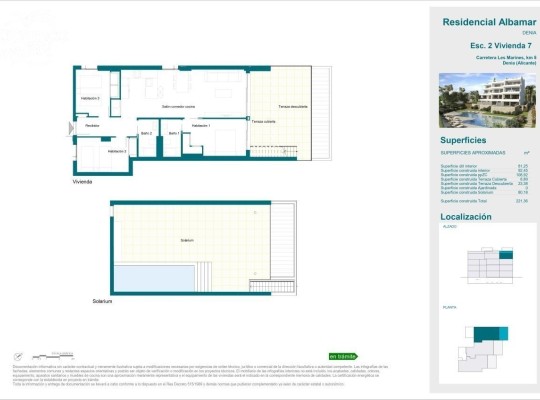 Luxusní apartmán  na prodej první linie Denia