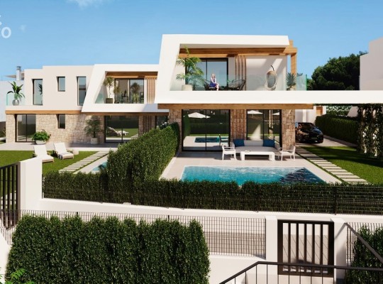 NOVÁ VÝSTAVBA - Dvojdomky a bungalovy na privilegovaném místě - pobřeží Cala Ratjada