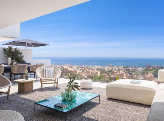 Apartmány s velkou terasou a úžasným výhledem na moře