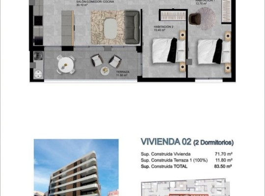 Santa Pola (pueblo), Apartment #CQ-00-61257