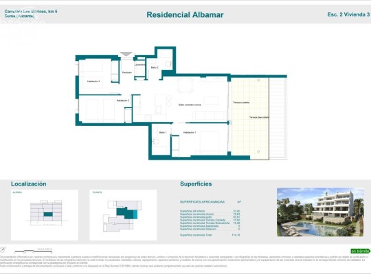 Luxusní apartmán  na prodej první linie Denia