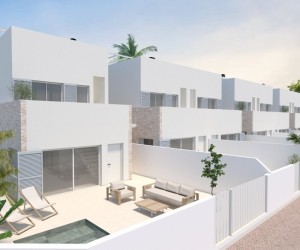 Terraced houses near the beach in Torre de La Horadada