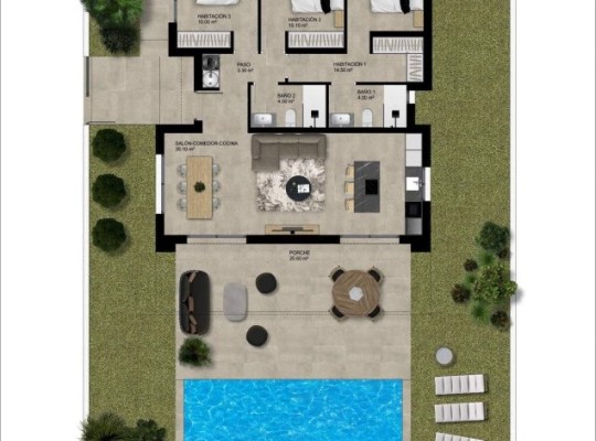 Hondón de las Nieves (Urbaniz La Montañosa), Villa #RD-N7455