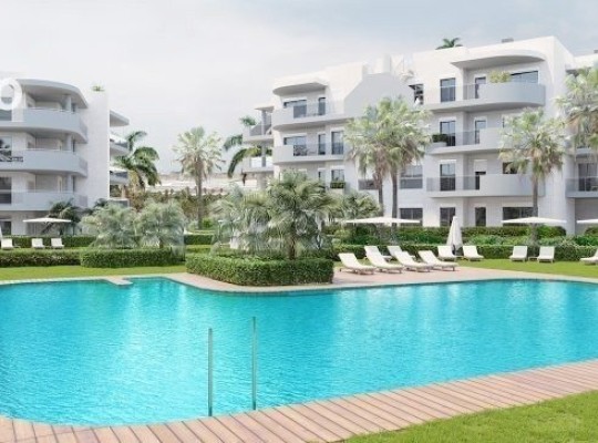 Nové apartmány 1. linie u pláže, Almerimar, Malaga- východ