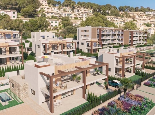 NOVÁ VÝSTAVBA : Apartmány a vily ve Font de Sa Cala