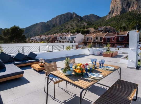 Vila s výhledem na moře Polop, blízko Benidomu a Altea