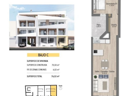 Torrevieja (Playa de El Cura), Apartment #CQ-00-64440